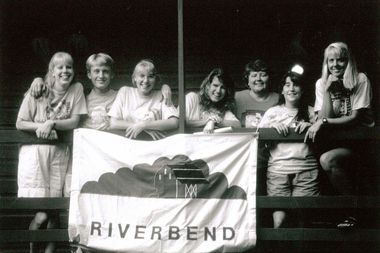 undated group with riverbend sign